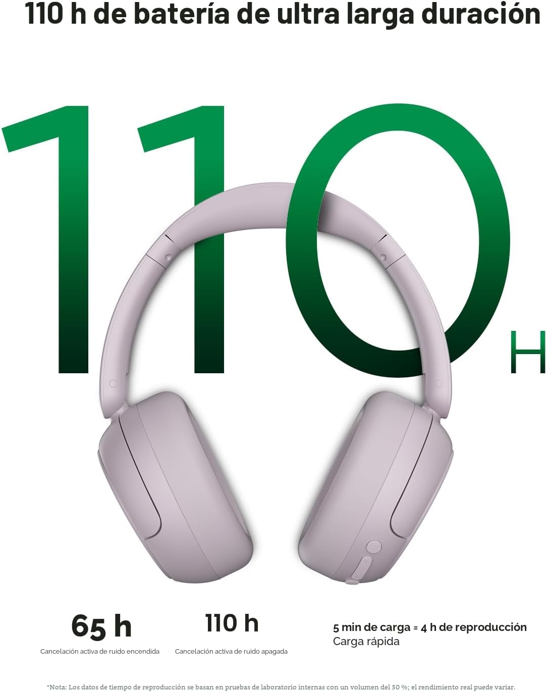 H30 Auriculares Bluetooth inalámbráticos de sobre la oreja con alta resolución