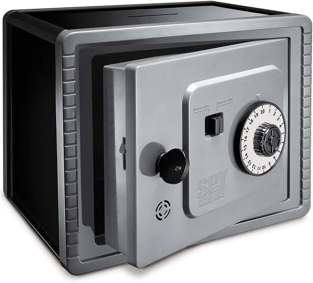 4M: KidsLabs - Caja fuerte para dinero con alarma de zumbido - Kit de construcción de alcancía eléctrica para bricolaje, pin de bloqueo, montaje de circuito, ingeniería mecánica, proyecto STEM, niños
