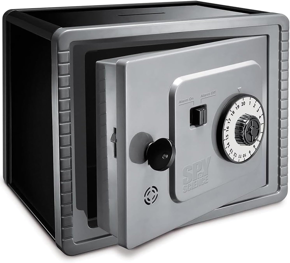 4M: KidsLabs - Caja fuerte para dinero con alarma de zumbido - Kit de construcción de alcancía eléctrica para bricolaje, pin de bloqueo, montaje de circuito, ingeniería mecánica, proyecto STEM, niños