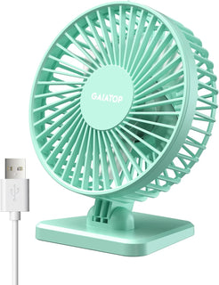Gaiatop - Ventilador de escritorio USB, pequeño pero potente, perso...