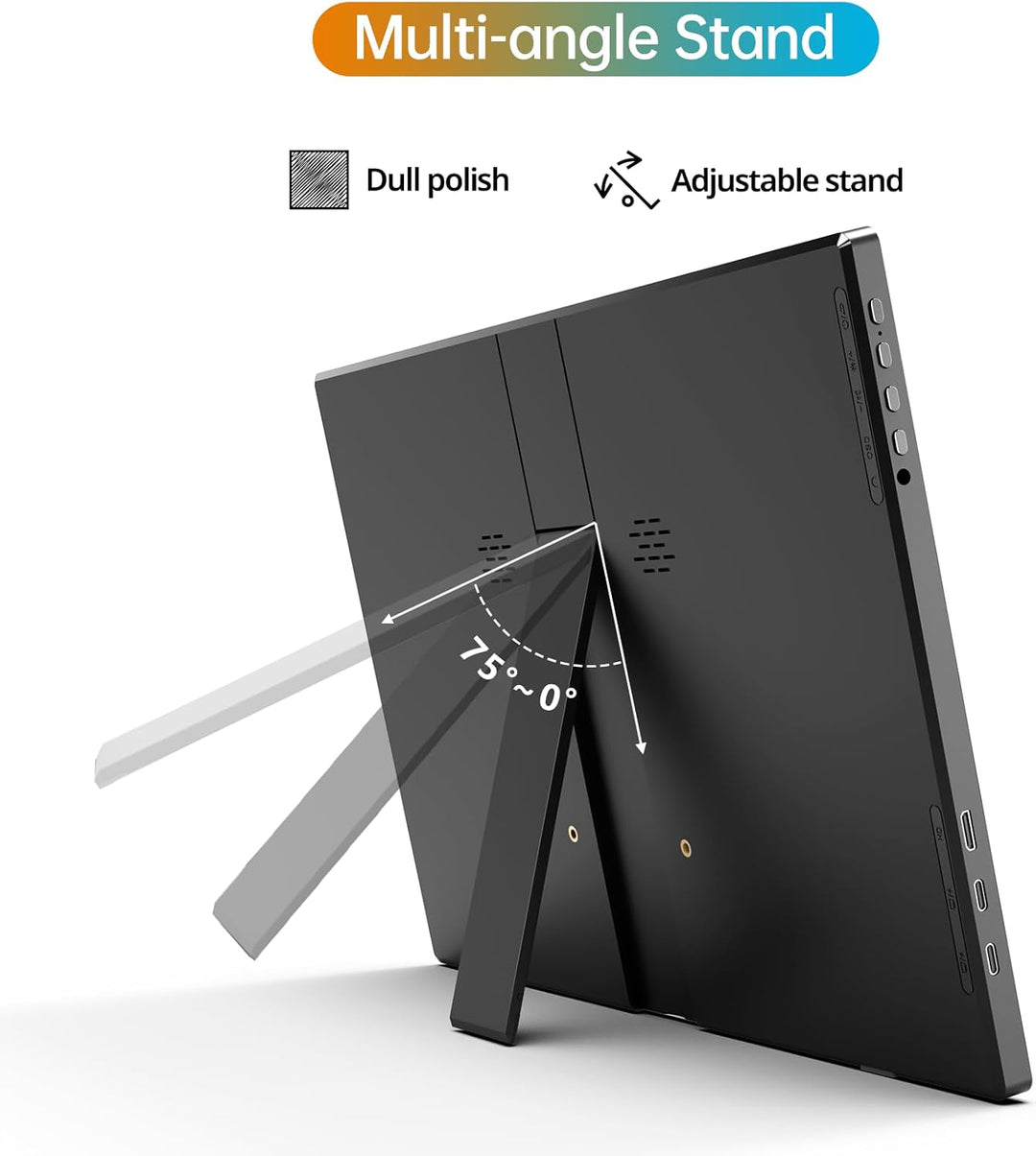 ForHelp Monitor portátil de 14 pulgadas FHD1200P ultradelgado para...