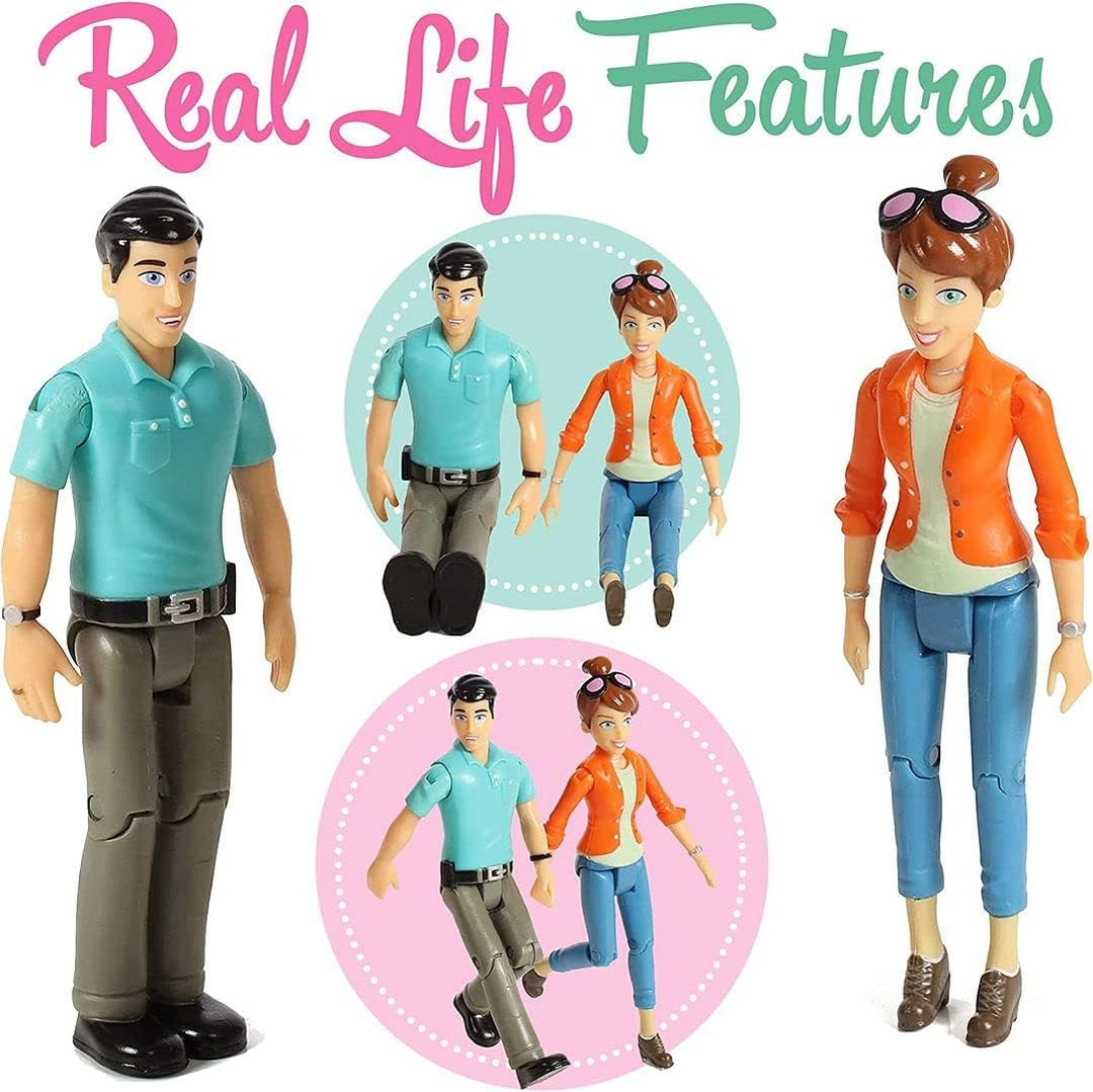 Beverly Hills Doll Collection TM Sweet Li'l Family Dollhouse Pe...