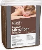 ForPro Professional Collection Juego de sábanas de masaje de microf...