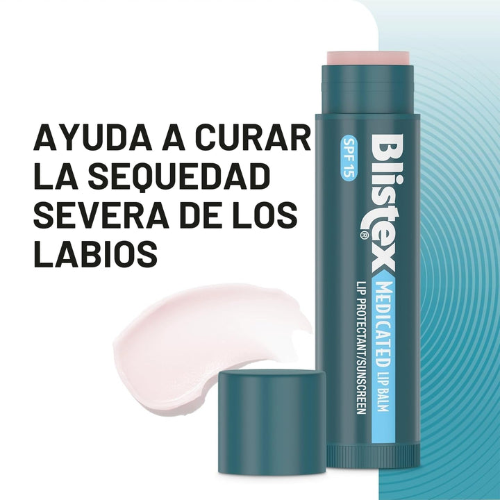 Blistex Bálsamo labial medicado, 0.15 onzas, 3 unidades (paquete de...