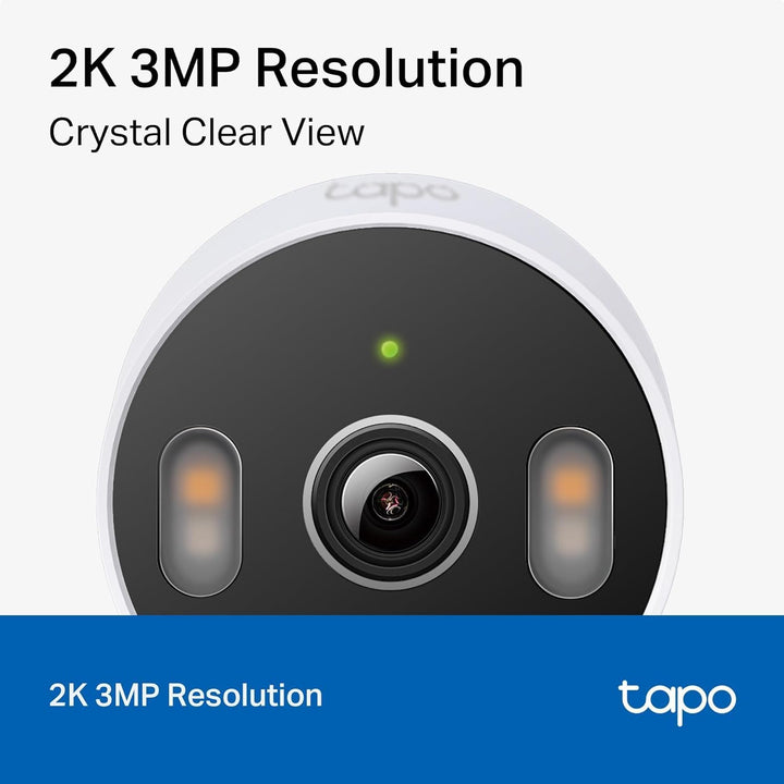 Tapo - Cámara de seguridad 2K 3MP para interiores\/exteriores - Det...