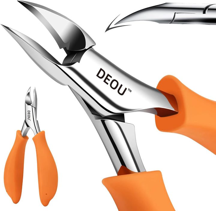 DEOU Cortaúñas de podólogo para uñas encarnadas, herramientas para...