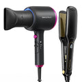 Wavytalk Blown Away onic Secador de pelo negro, plancha plana de 1.7 pulgadas de húmedo a recto