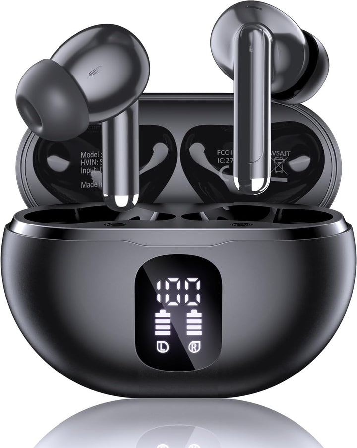 XIAOWTEK Auriculares inalámbricos, auriculares Bluetooth 5.4 con re...