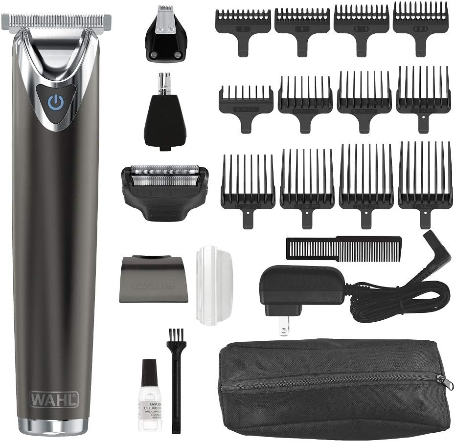 Wahl Recortadora de Barba de Acero Inoxidable con Iones de Litio 2....