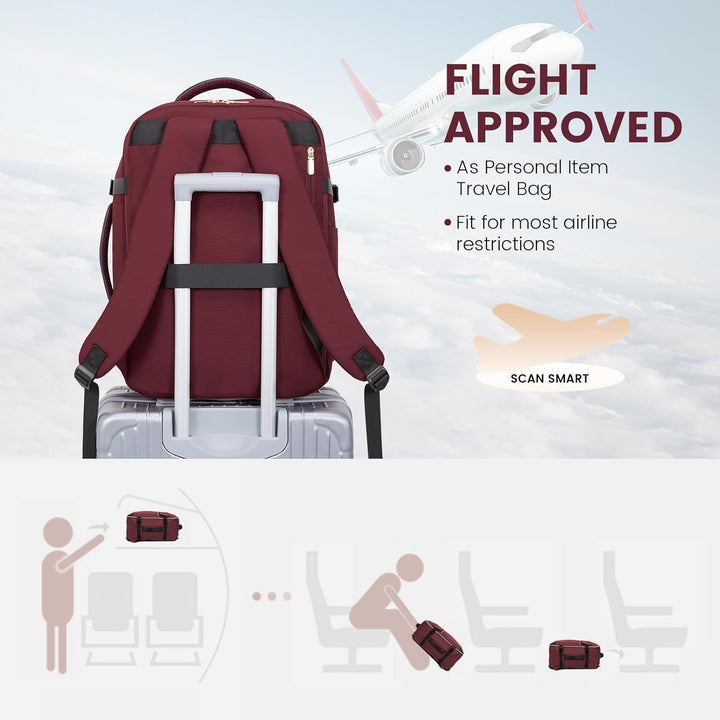 LOVEVOOK - Mochila de Mano, Mochila de Viaje de 40L para Mujeres co...
