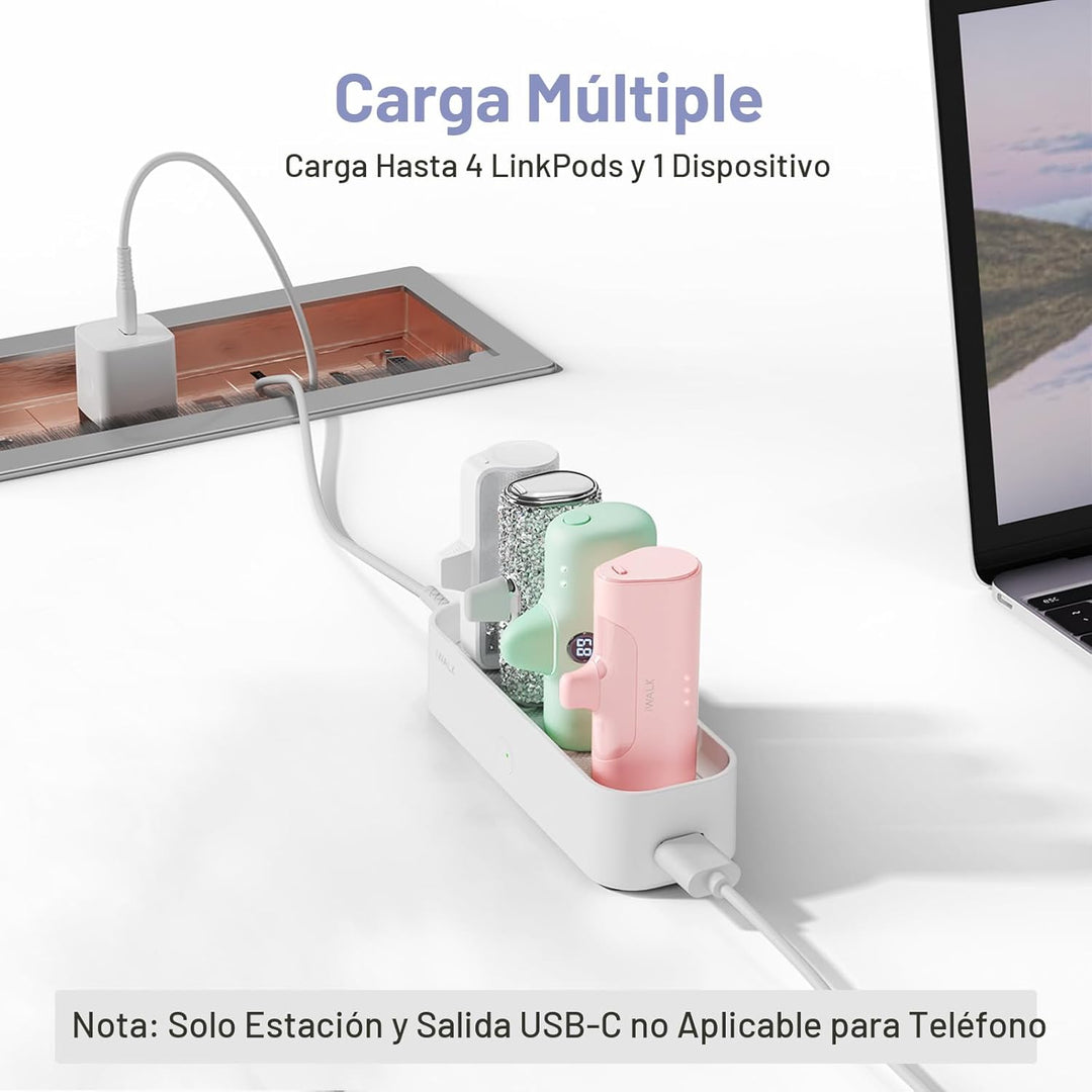 iWALK Estación de carga para cargador portátil de 4500mAh, 4800mAh,...