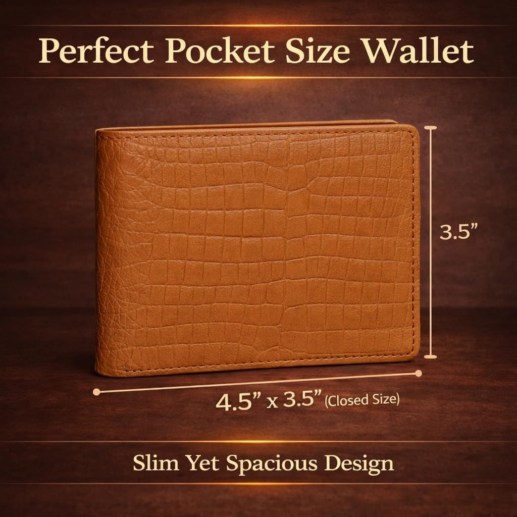 Cartera de cuero para hombre, bloqueo RFID, delgada y elegante con...