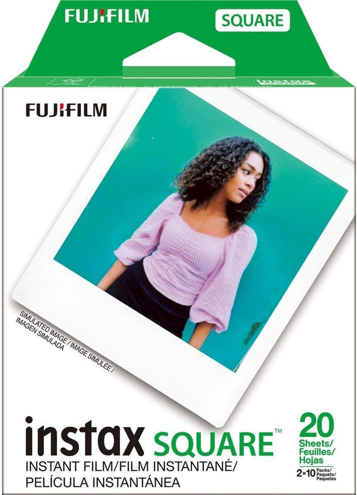 Fujifilm Película instantánea Instax Square \u2013 20 exposiciones...