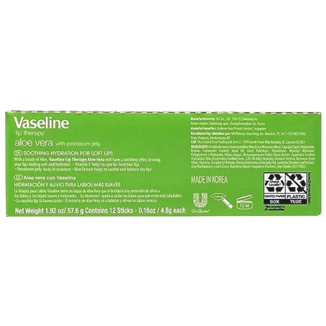 Labio Vaselina Sin Backer Card Aloe - Caja de 12 unidades