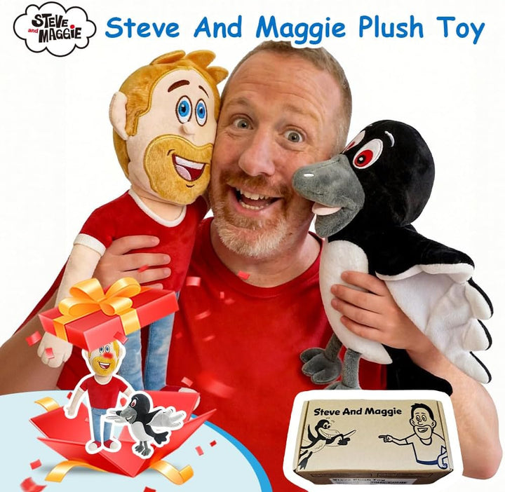 Juguetes de peluche de Steve y Maggie, para niños de 1 año en adela...