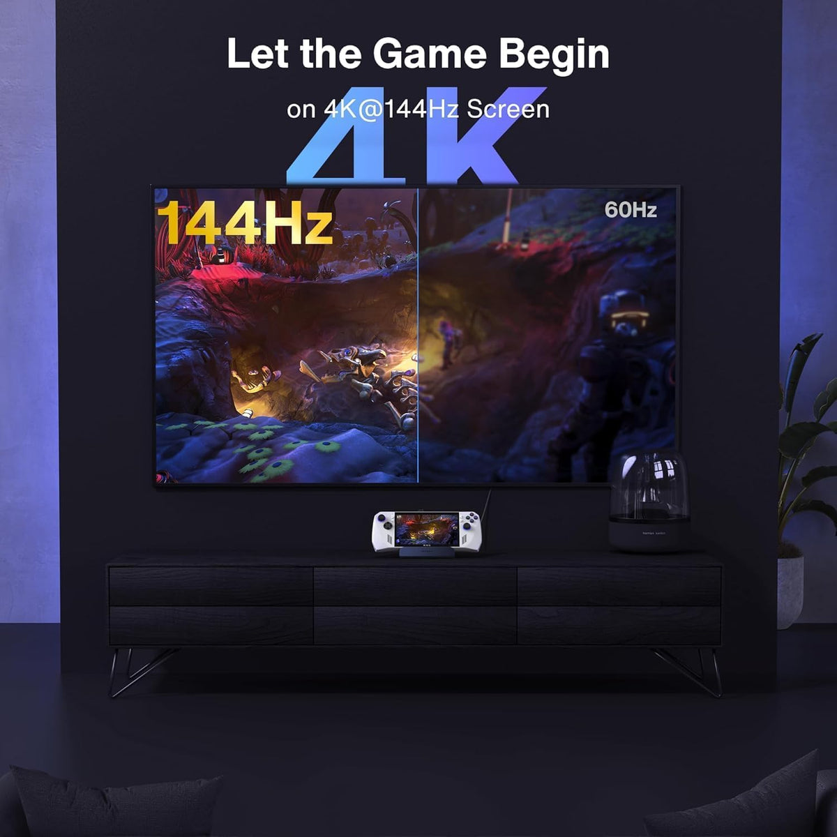 iVANKY Base de cubierta de vapor 4K @144Hz, para ASUS ROG Ally X/Legion Go