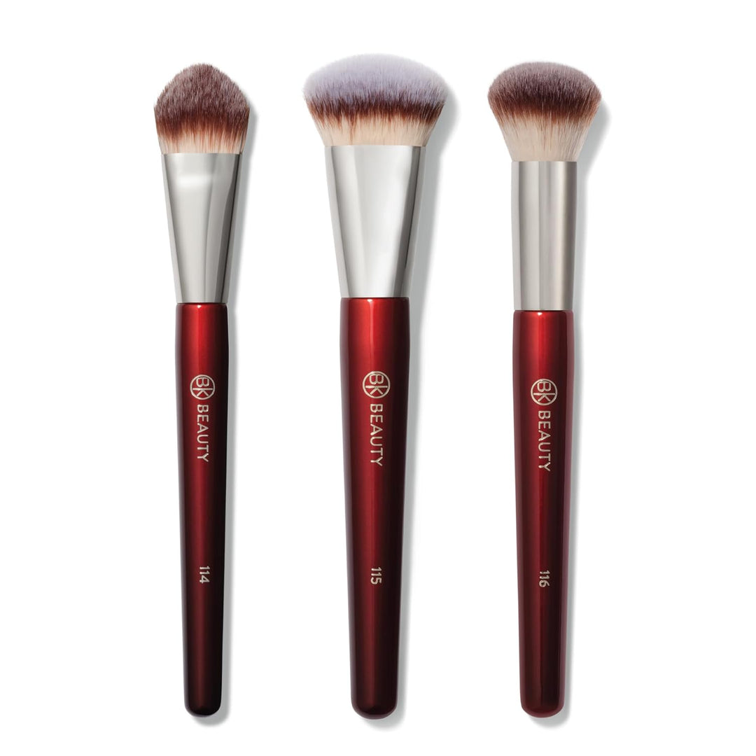 BK Beauty Core Complexion Trio Juego de brochas de maquillaje (3 pi...