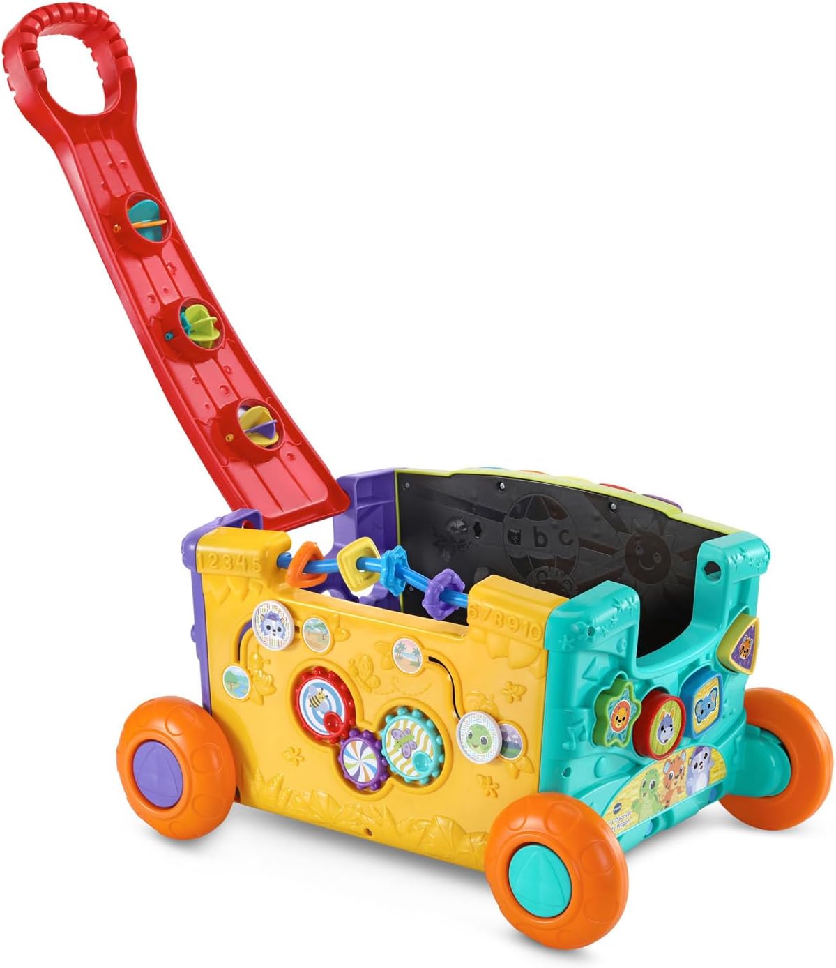 VTech Ordenar y descubrir carro de actividades para niños pequeños, rojo