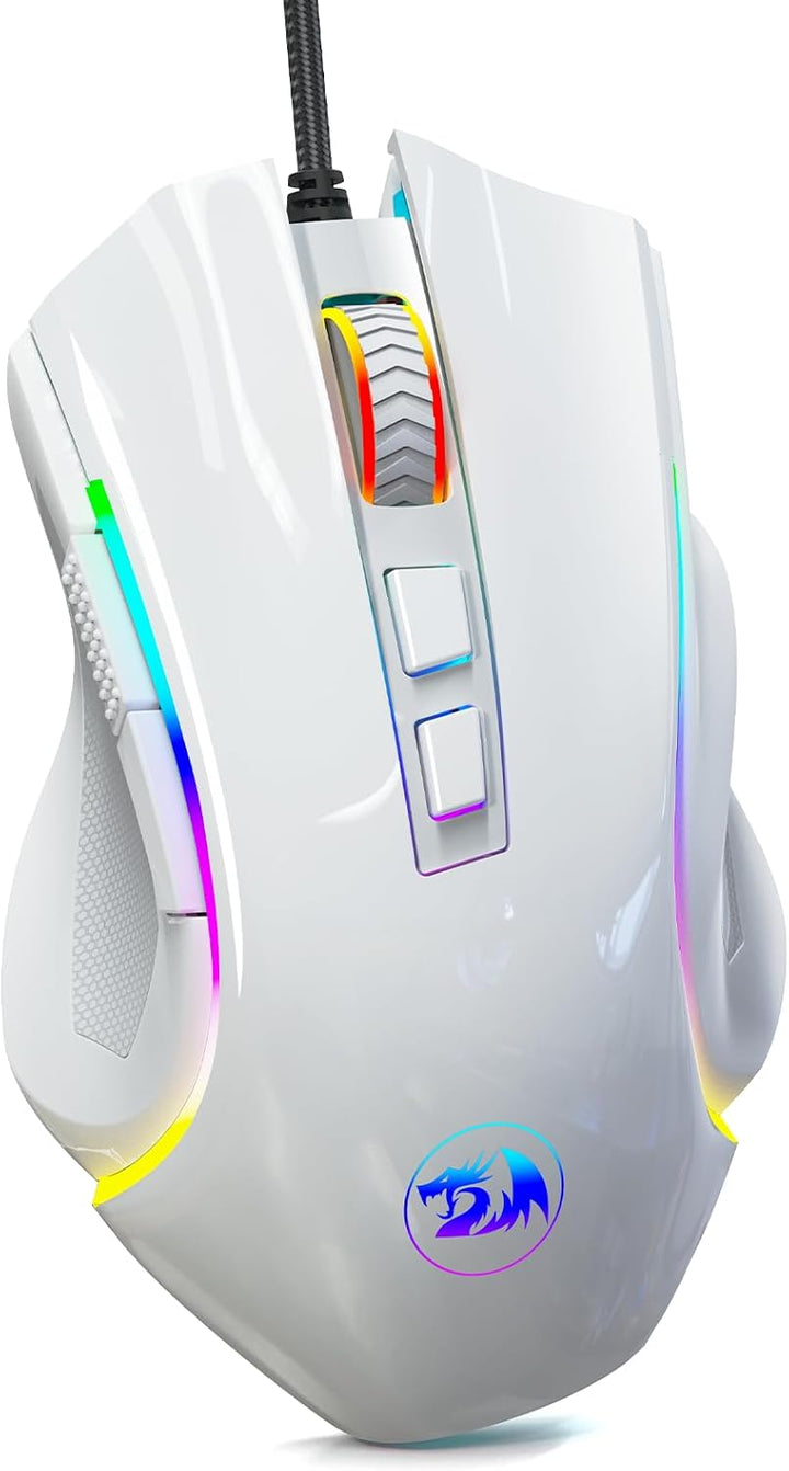 Redragon M602 Mouse para juegos, mouse ergonómico RGB para juegos c...