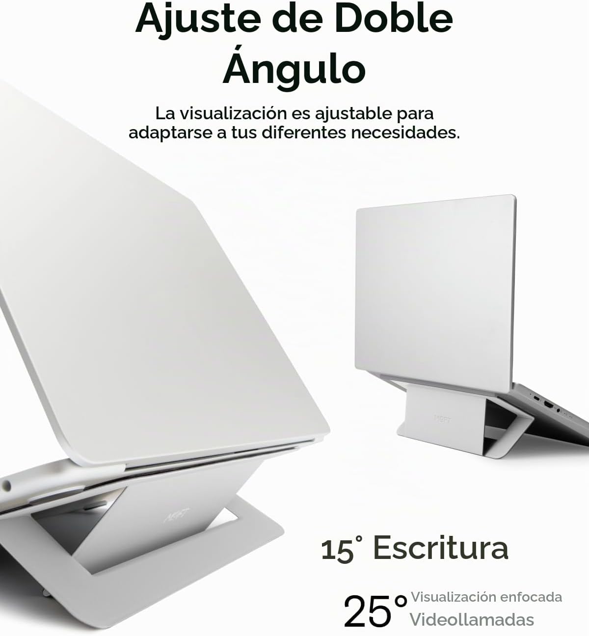 Soporte adhesivo para laptop MOFT Airflow, elevador delgado y portátil para trabajo