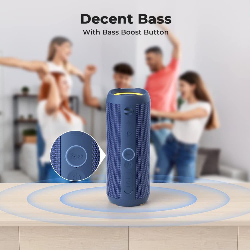 RIENOK - Altavoz Bluetooth portátil 30W, emparejamiento dual, sonid...