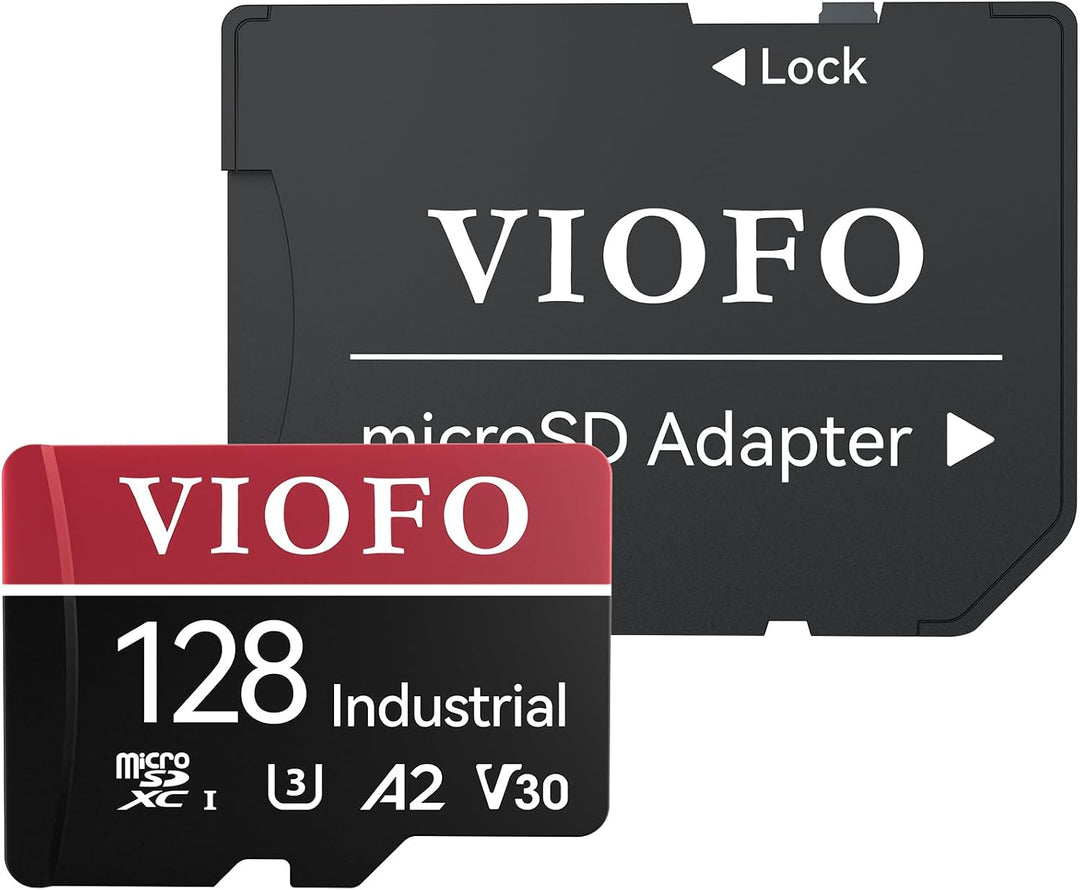 VIOFO Tarjeta microSD de grado industrial de 128 GB, tarjeta de mem...
