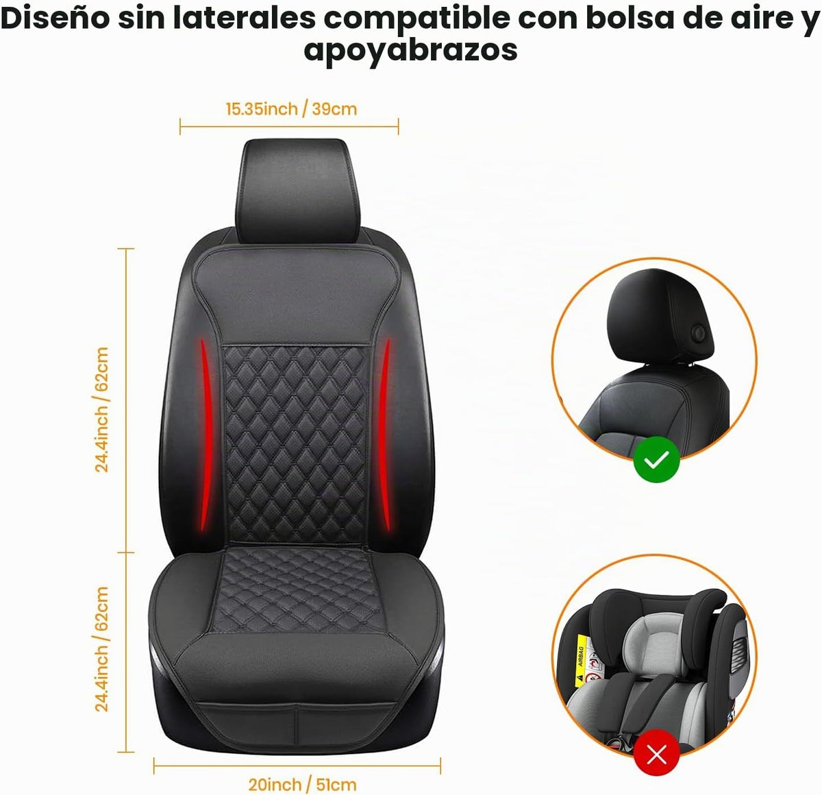 Funda de asiento universal para asiento