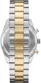 Emporio Armani Reloj cronógrafo para hombre con correa de acero inoxidable o cuero; reloj de vestir para hombre