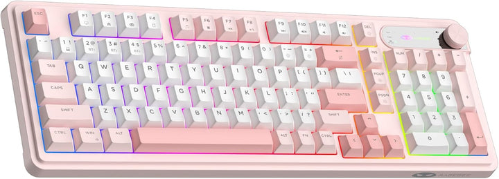 MageGee GK960 Teclado Inalámbrico, 98 Teclas Tri-Modo BT\/2.4G\/Tec...