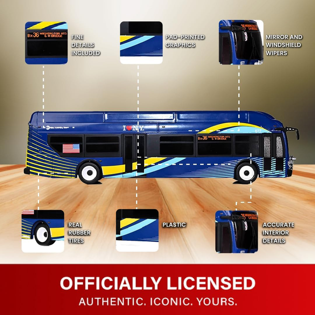 Iconic Replicas Banco de autobuses de tránsito NFI