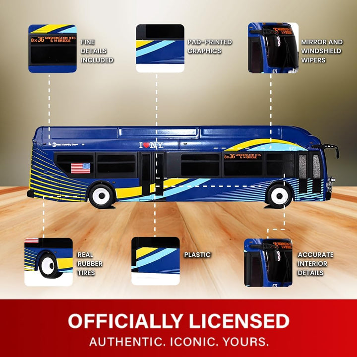 Iconic Replicas Banco de autobuses de tránsito NFI