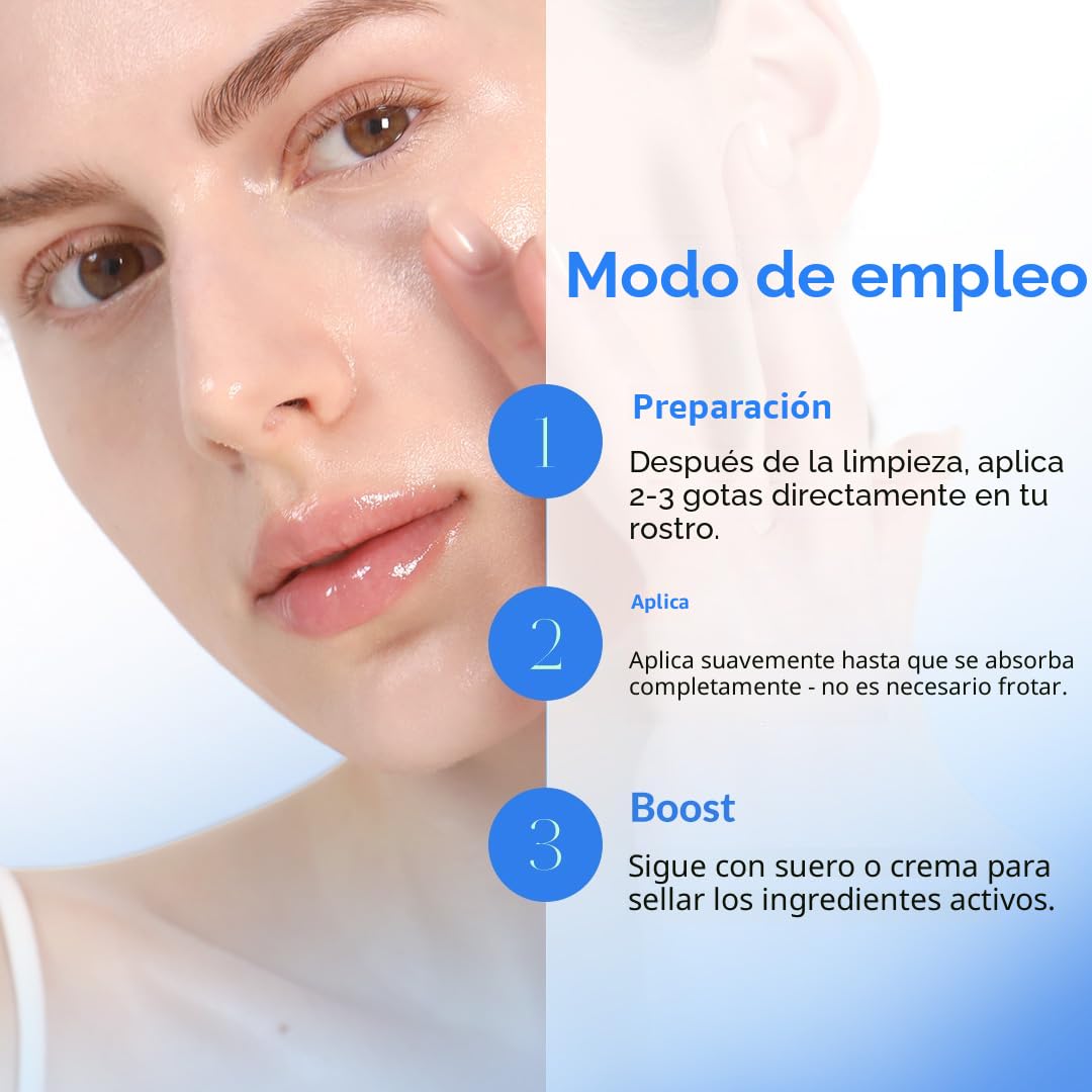MIZON 7 Suero de refuerzo de péptidos veganos suero facial coreano...