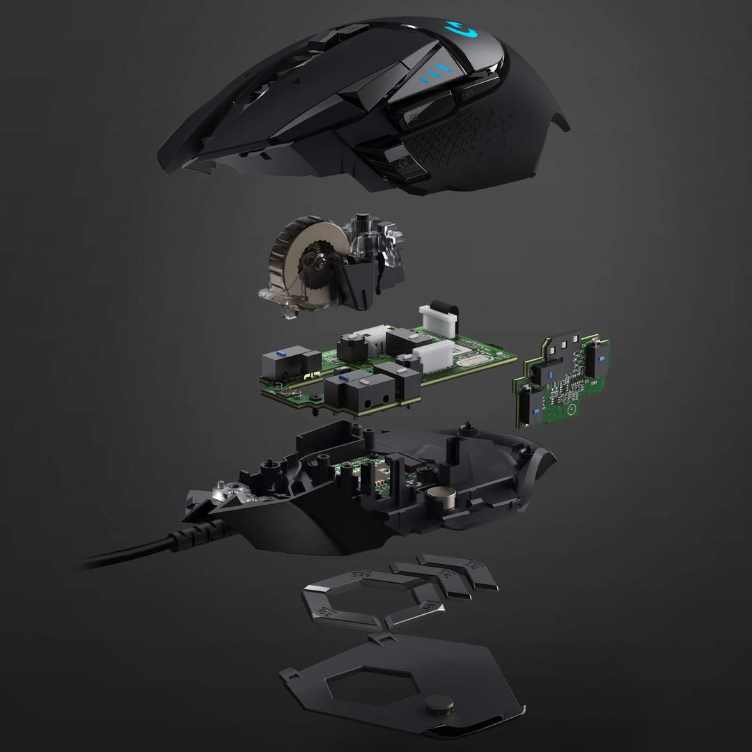 Logitech G 502 HERO Ratón para juegos con cable de alto rendimiento...