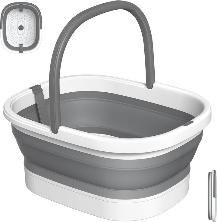 Nekteck Tina Plegable para Remojo de Pies con Cubo para Bañera de P...