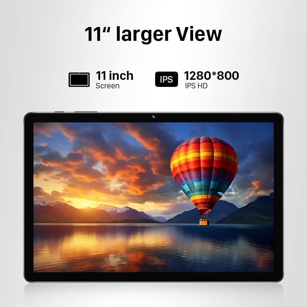 ApoloMedia Tablet de 11 pulgadas Android 15 con procesador