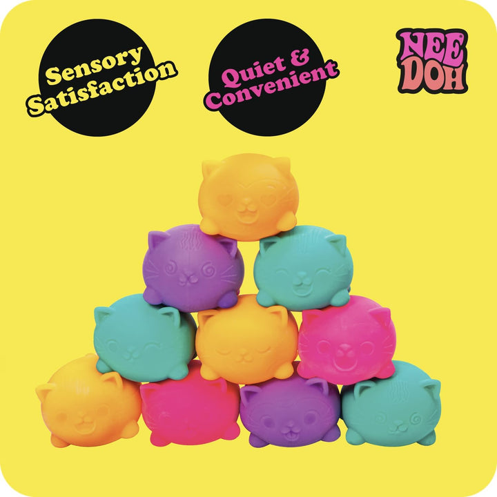 Schylling NeeDoh Teenie Cool Cat - Juguete sensorial para