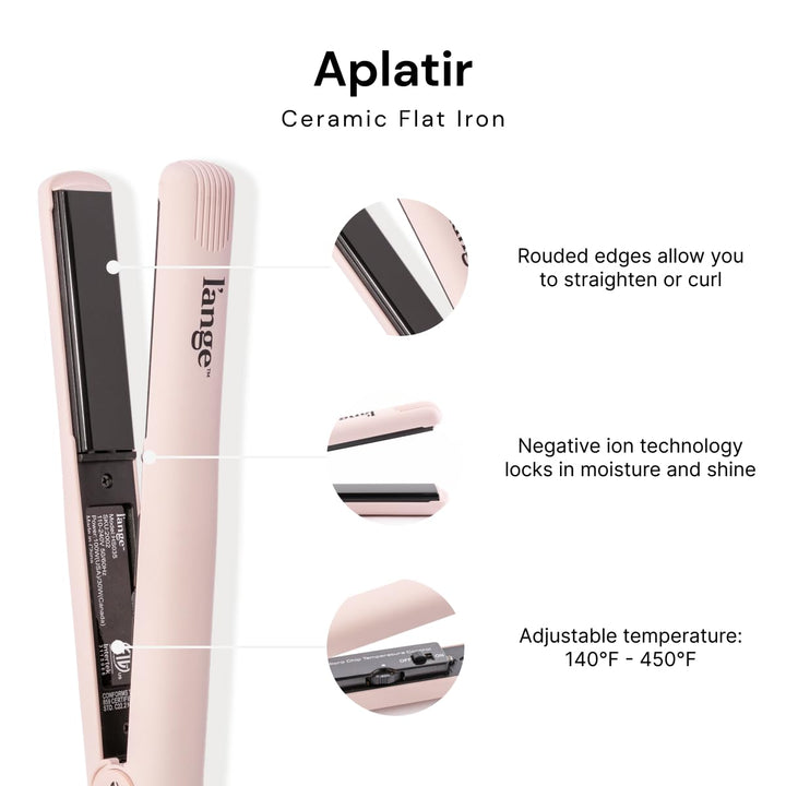 L'ANGE HAIR Aplatir - Plancha de cerámica de 1 pulgada | Alisad...