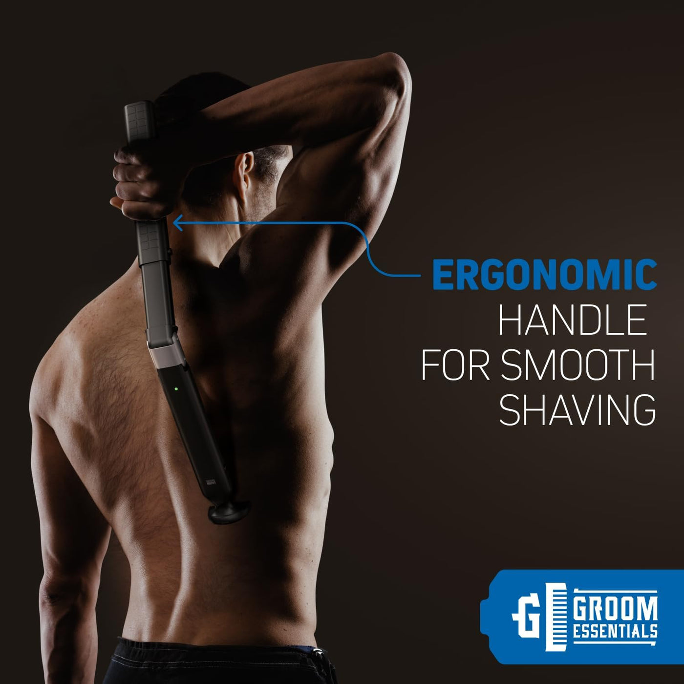 ChargeWorx Afeitadora eléctrica recargable de espalda para hombres,...