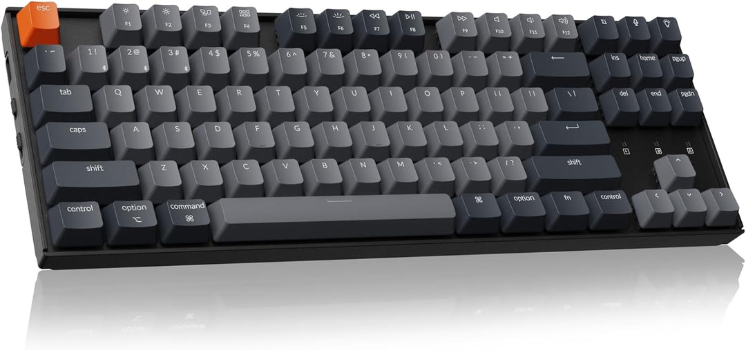 Keychron Teclado mecánico inalámbrico K8 Tenkeyless para Mac, retro...