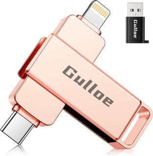 Gulloe Unidad flash de 256 GB diseñada para iPhone, almacenamiento...