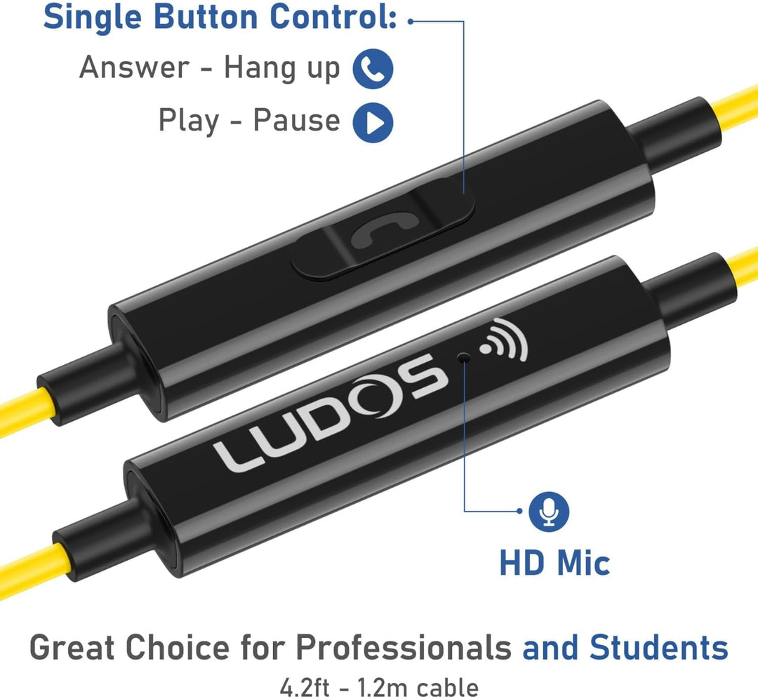 LUDOS Clamor Auriculares USB C para iPhone 16 15 Pro Max Plus iPad...