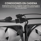 Ventiladores CORSAIR RS120 ARGB de 120 mm PWM \u2013 Conexión Daisy...