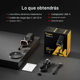 MAONO PD100W Micrófono inalámbrico USB para PC, micrófono dinámico...