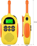 Walkie Talkies para niños recargables, paquete de 3, walkie talkies de largo alcance, radio de 22 canales y 2 vías, juguete de cumpleaños para niños de 3 a 12 años, niños y niñas, para