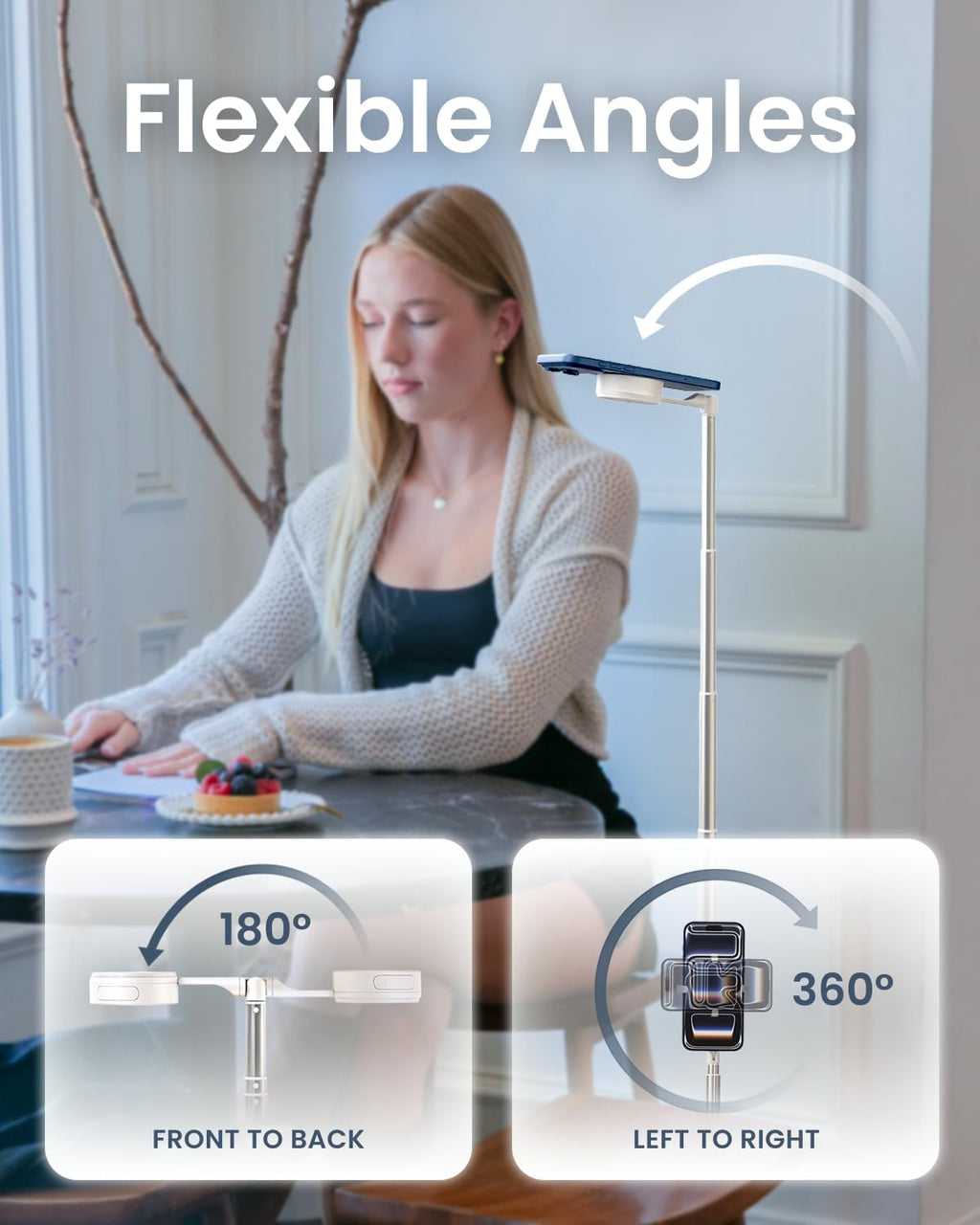 KraftGeek - Trípode magnético para iPhone, montaje de doble cara para