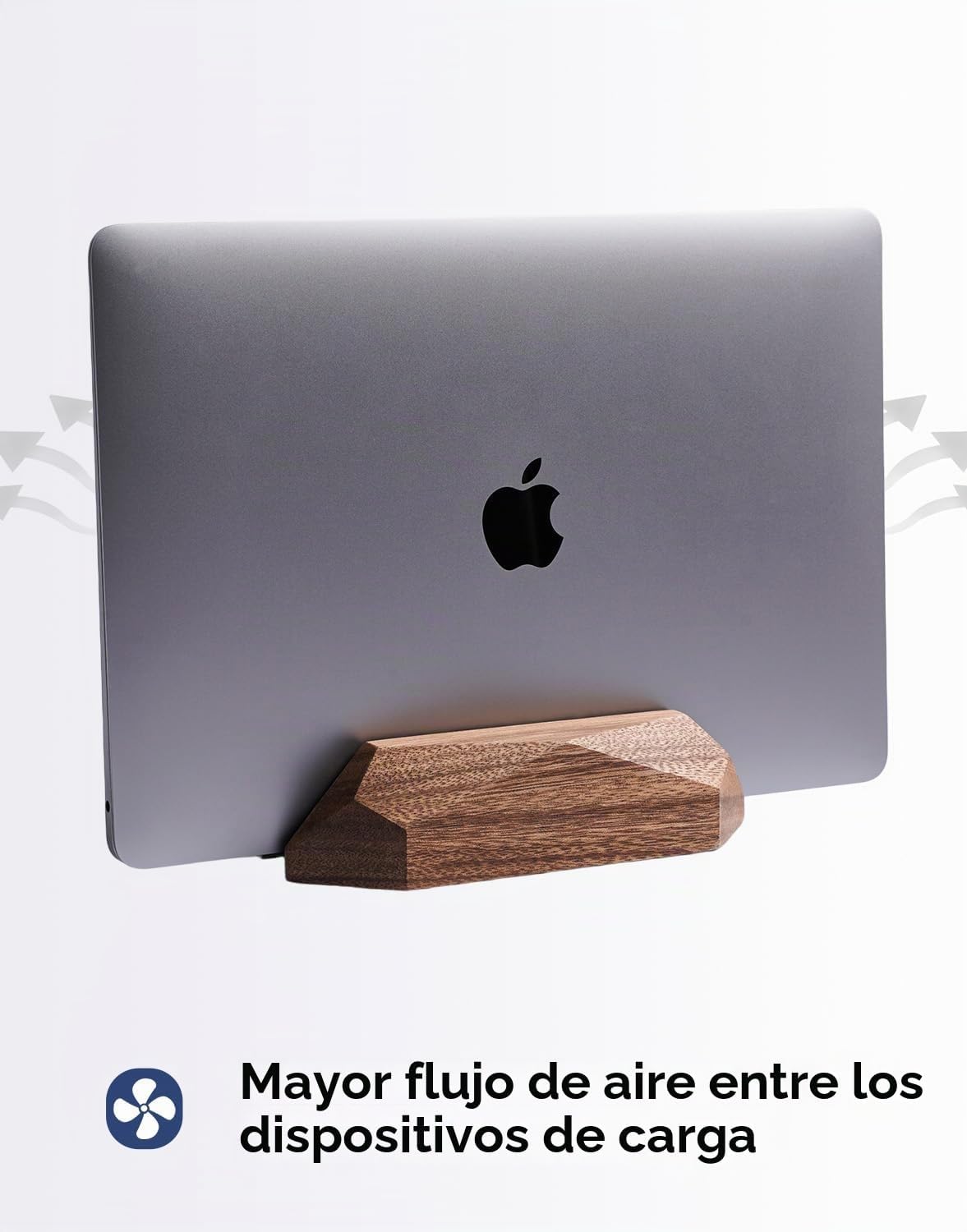 Nuvograin Soporte doble para laptop, soporte vertical ajustable par...