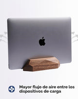 Nuvograin Soporte doble para laptop, soporte vertical ajustable par...