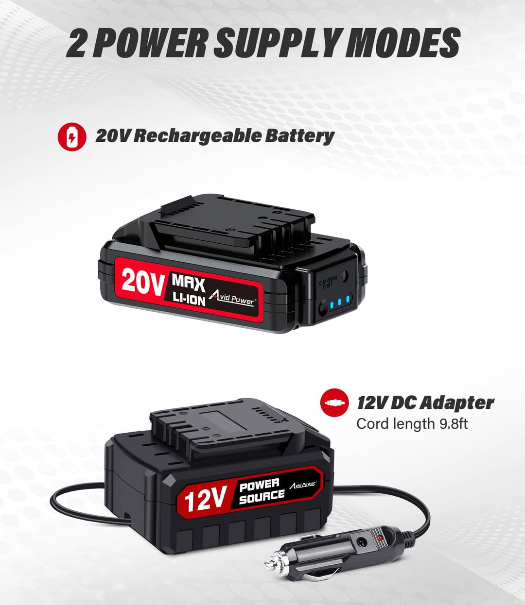 AVID POWER - Compresor de aire inflador de neumáticos portátil, bom...