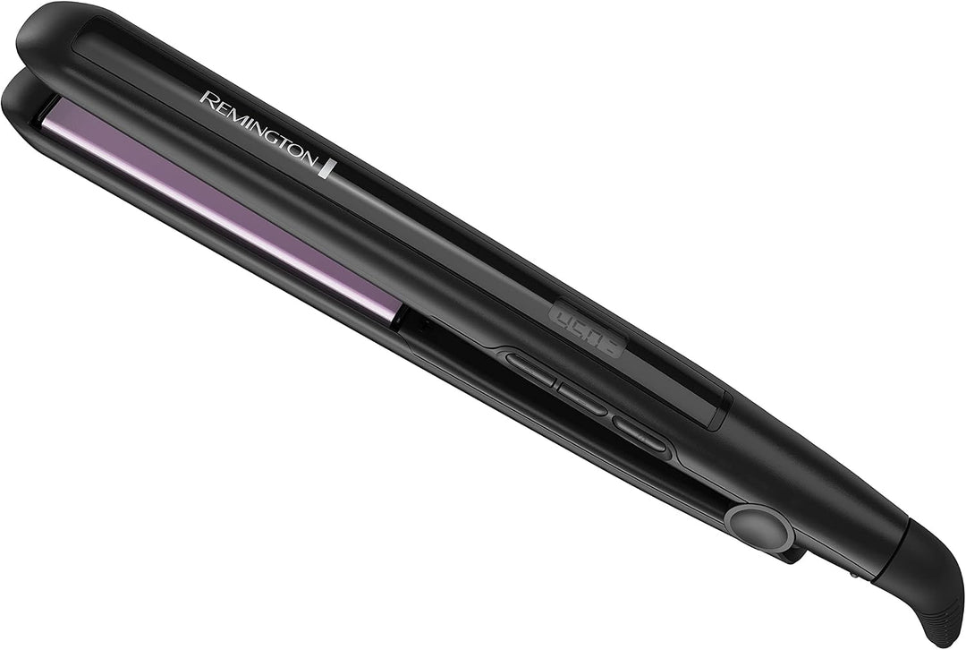 Remington Plancha plana antiestática, 1\/2 pulgada, titanio + reves...