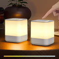 Lámpara uuffoo - Paquete de 2 lámparas inalámbricas recargables pequeñas de luz nocturna táctil regulable